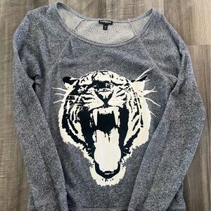 Express Women’s Top Tiger Print - M